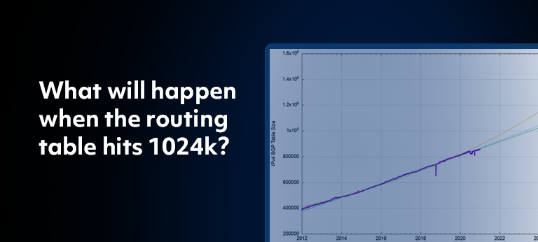 What will happen when the routing table hits 1024k